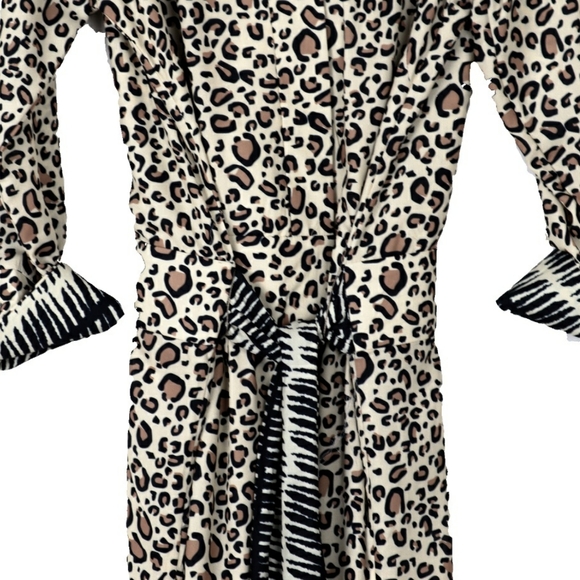 NWT Gretchen Scott M Breezy Blouson Cheetah Dress - Picture 5 of 6